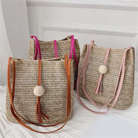 straw purses for women